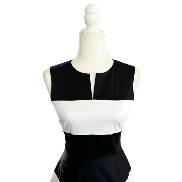 Kate Spade Corley Colorblock Fit & Flare Dress 0 Blue Black NWT - Picture 3 of 10